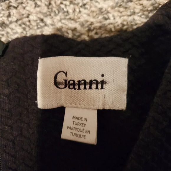 Ganni Fulton Black Pleated Dress S - Picture 4 of 6